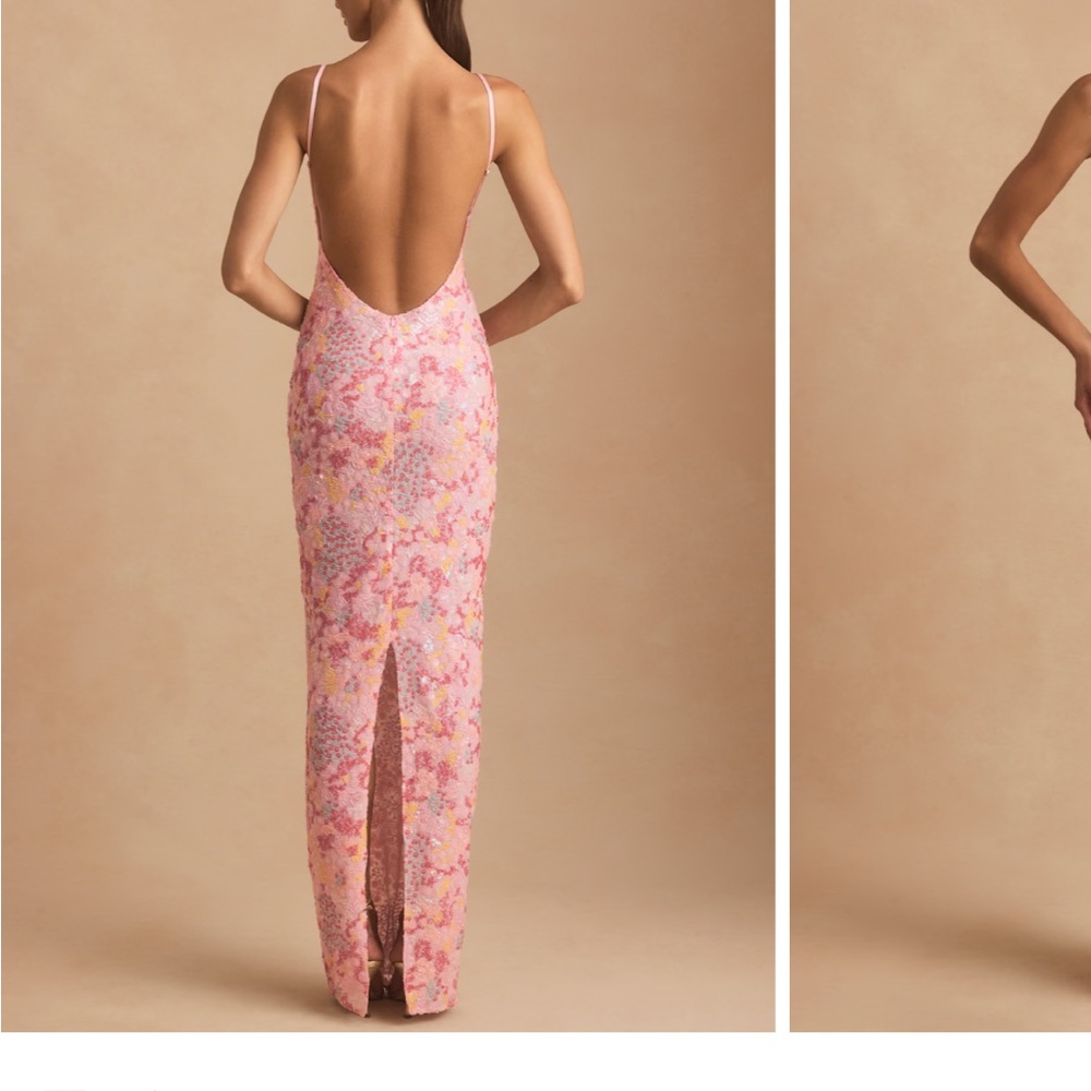 Oh Polly Pink Floral Maxi Dress - Picture 2 of 5